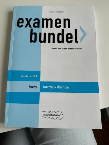 Examenbundel Aardrijkskunde HAVO 2020/2021 beschikbaar voor biedingen