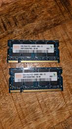 Sk Hynix 2x 2gb 2Rx8 PC2 6400S 666 12, Computers en Software, RAM geheugen, Ophalen of Verzenden, Zo goed als nieuw, DDR2, Laptop