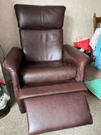 Bruin leer look fauteuil, Huis en Inrichting, Fauteuils, Ophalen, Zo goed als nieuw, 75 tot 100 cm, Leer