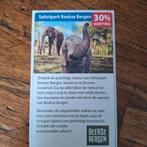 Safaripark Beekse Bergen 30% korting, Drie personen of meer, Kortingsbon, Overige typen