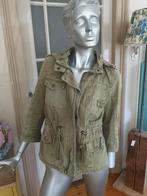 Zara Trafaluc denim stoer army jasje maat S met capuchon, Zara, Ophalen of Verzenden, Jasje, Maat 36 (S)