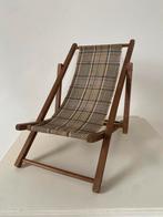 Oud poppen strandstoeltje / klapstoeltje - Maileg, Ophalen of Verzenden