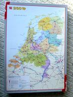 Aardrijkskunde puzzel Nederland 250 stukjes - compleet, Ophalen of Verzenden, Meer dan 50 stukjes, Gebruikt