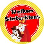 L1222 icing frosting welkom sinterklaas 20cm eetbare print, Ophalen of Verzenden, Nieuw, Taarten, Versiering