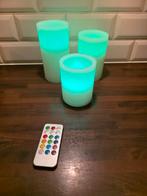 LED Kaarsen Set met Afstandsbediening, Huis en Inrichting, Woonaccessoires | Kandelaars en Kaarsen, Ophalen, Kunststof, Overige kleuren