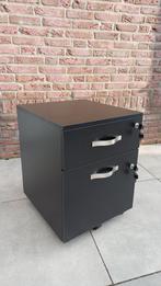 Officekast Ladekast Bureaukast Zwart met slot 40x44x54cm, Huis en Inrichting, Kasten | Ladekasten, Minder dan 50 cm, 1 of 2 laden