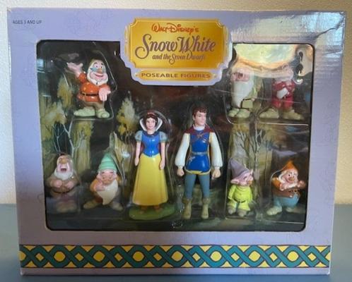 Disney’s poseable speelset Sneeuwwitje, Prins  en de 7 dwerg, Verzamelen, Disney, Nieuw, Beeldje of Figuurtje, Sneeuwwitje of Doornroosje