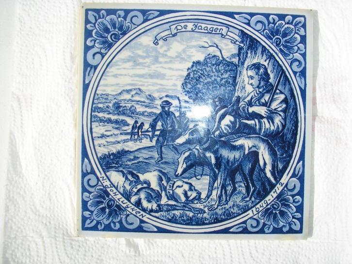 ANTIEK TEGEL DELFS BLAUW, Antiek en Kunst, Antiek | Wandborden en Tegels, Ophalen