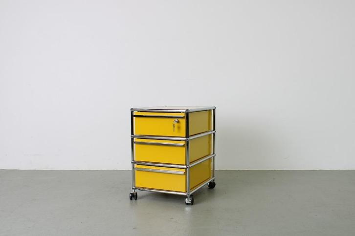 USM Ladeblok Golden Yellow, Huis en Inrichting, Kasten | Ladekasten, Zo goed als nieuw, Minder dan 100 cm, Minder dan 50 cm, 50 tot 75 cm