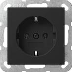 75x Gira Systeem 55 Mat Zwart stopcontact, Ophalen of Verzenden, Nieuw, Stopcontact