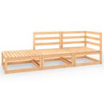 Nieuw in doos: 3-delige Loungeset massief grenenhout, Ophalen of Verzenden, Zo goed als nieuw, Hout