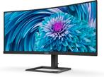 Philips 346E2CUAE 34" QHD Curved Ultrawide Monitor, Computers en Software, Monitoren, Gaming, Philips, VA, Nieuw