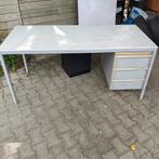 Gratis groot metalen Industrieel Bureau LxBxH 166x75x75cm, Ophalen, Gebruikt