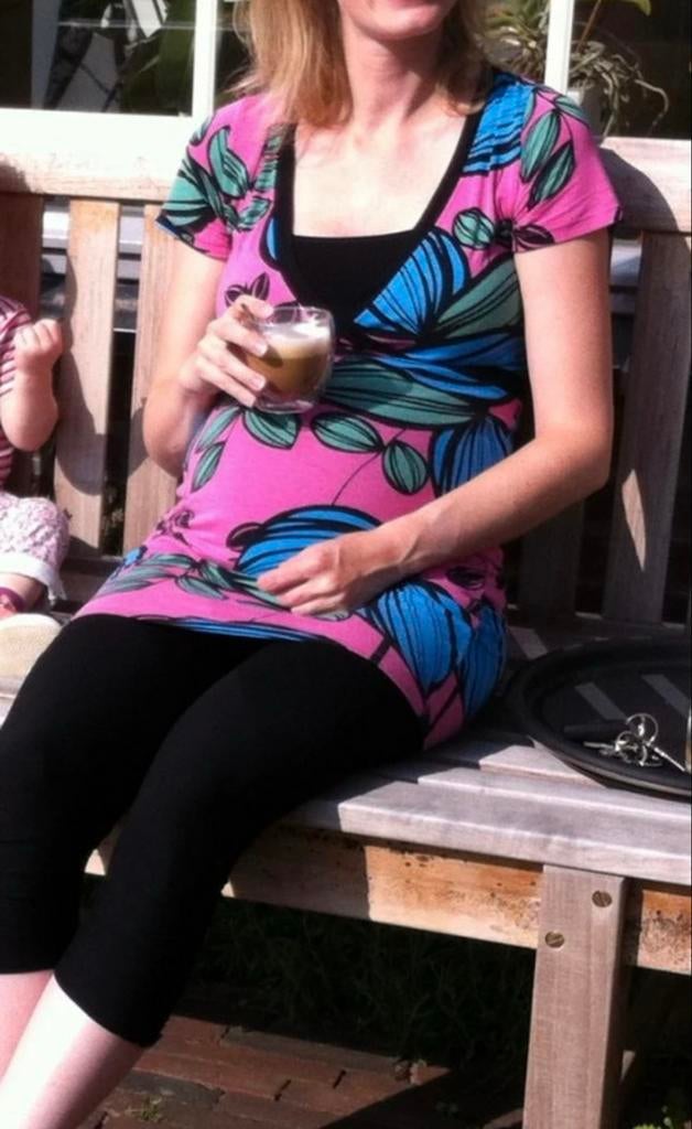 Roze Noppies zwangerschapsjurk - maat S, Jurk, Ophalen of Verzenden, Roze, Maat 36 (S)