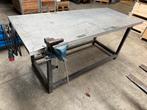 Werkbank met bankschroef, Doe-het-zelf en Verbouw, Werkbanken, Ophalen, Gebruikt, Bankschroef