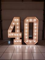 Grootste lichtcijfers te huur #40 (andere cijfers mogelijk), Ophalen, Zo goed als nieuw, Verjaardag