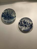 2 wandborden Delfts blauw, Ophalen of Verzenden