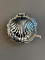 Vintage kaviaar boter schelp rvs inox metaal zilver retro, Ophalen of Verzenden