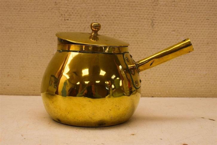 Bronzen steelpannetje 45742, Huis en Inrichting, Keuken | Potten en Pannen, Gebruikt, Ophalen of Verzenden