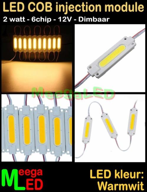 LED COB injection module 2W - 6 chip – IP54 – Warmwit 3000K, Huis en Inrichting, Lampen | Overige, Nieuw, Ophalen of Verzenden