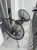 Modern Balcony Set – 2 Chairs + Side Table, Tuin en Terras, Ophalen, Zo goed als nieuw