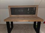 Mooie steigerhouten speeltafel met schoolbord, Ophalen of Verzenden, Tafel(s)
