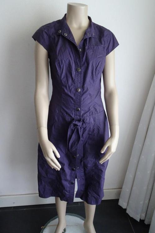 luchtige paarse jurk maat 38 van Just B, Kleding | Dames, Jurken, Zo goed als nieuw, Maat 38/40 (M), Paars, Onder de knie, Ophalen