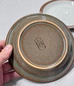 6X antiek servies Schotel schotels Denby zandsteen 16cm, Ophalen of Verzenden