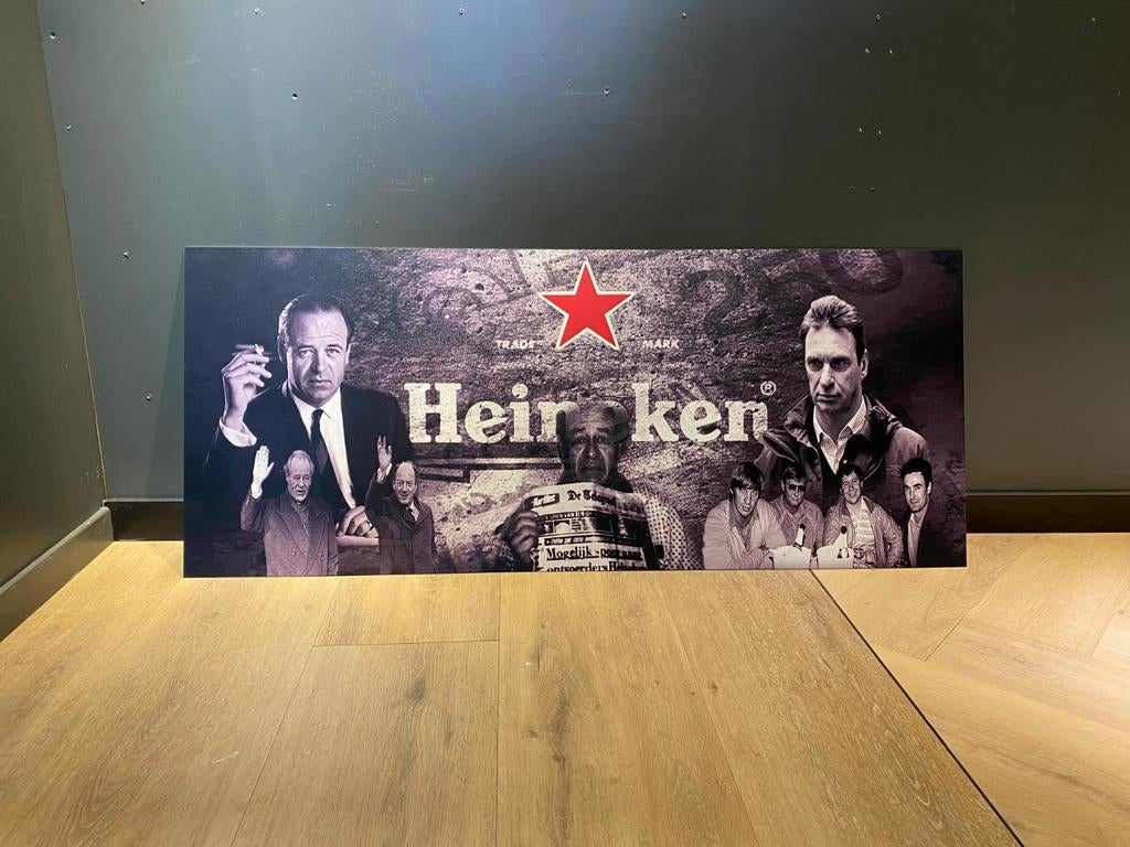 Heineken Ontvoering - Schilderij - 120x50cm, Ophalen of Verzenden, Nieuw, Schilderij