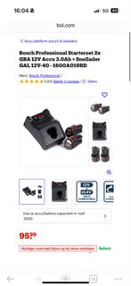 Bosch 12V Accu Starterset 2x 3.0Ah + Snellader, Doe-het-zelf en Verbouw, Gereedschap | Machine-onderdelen en Toebehoren, Ophalen of Verzenden