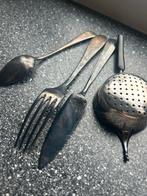 Verzilverd bestek set, Antiek en Kunst, Ophalen of Verzenden