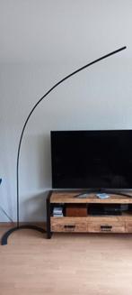 Montel mat zwart Booglamp met dimmer, Huis en Inrichting, Lampen | Vloerlampen, Ophalen, Zo goed als nieuw, 200 cm of meer