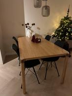 Jysk klarup stoelen 4x, Ophalen, Kunststof, Gebruikt, Zwart