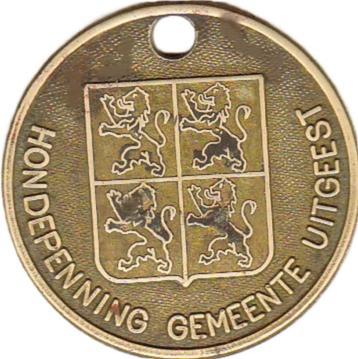 HONDENPENNING GEMEENTE UITGEEST 1997 Nr 1997 beschikbaar voor biedingen