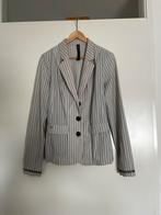 ZIP73 gestreept blazerjasje - Maat M, Kleding | Dames, Jasjes, Kostuums en Pakken, Maat 38/40 (M), Wit, Ophalen of Verzenden, Zo goed als nieuw