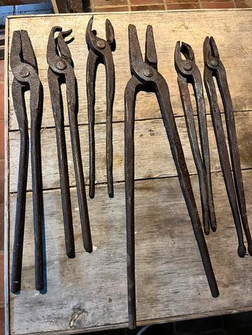 Diverse smeedtangen – onmisbaar gereedschap voor de smid! beschikbaar voor biedingen