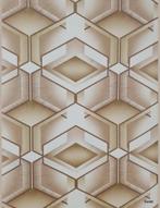 7120 Vintage groovy zeshoeken vintage behang retro swiet, Huis en Inrichting, Stoffering | Behang, Ophalen of Verzenden, 75 m² of meer
