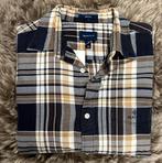 Gant regular fit flanel overhemd geruit - Maat M, Kleding | Heren, Overhemden, Bruin, GANT, Zo goed als nieuw, Halswijdte 39/40 (M)