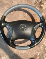 Lederen Stuurwiel Mercedes C Klasse W203 Twotone Grijs/Zwart, Auto-onderdelen, Ophalen of Verzenden, Gebruikt, Mercedes-Benz