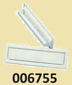 006755 Ventilatierooster inbouw knststf wit 385x90mm € 16,95, Watersport en Boten, Ophalen of Verzenden, Nieuw, Motor en Techniek