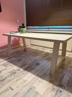 Eettafel wit 200x 90 cm gekocht bij loods 5, Ophalen, Gebruikt, 200 cm of meer, 50 tot 100 cm