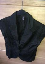 Leuk zwart blazer jasje kort mouw hm maat S, Ophalen of Verzenden