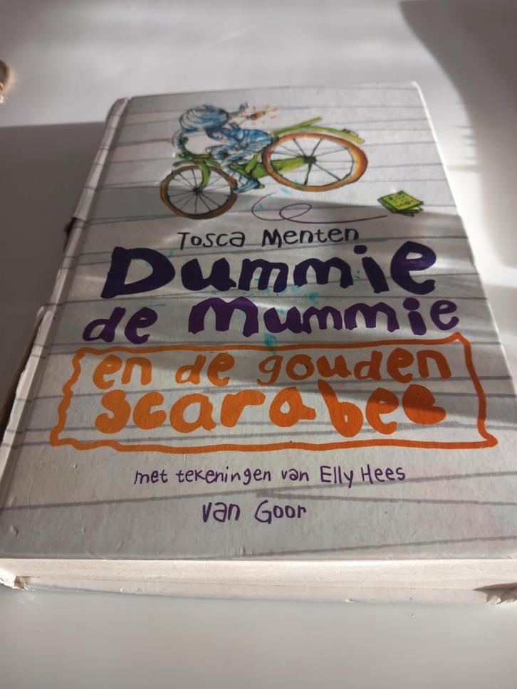 Dummie de Mummie en de Gouden Scarabee, Boeken, Kinderboeken | Jeugd | onder 10 jaar, Gelezen, Fictie algemeen, Ophalen of Verzenden