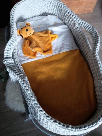 Dekenset Wieg / Co-Sleeper / kinderwagen! okergeel  beschikbaar voor biedingen