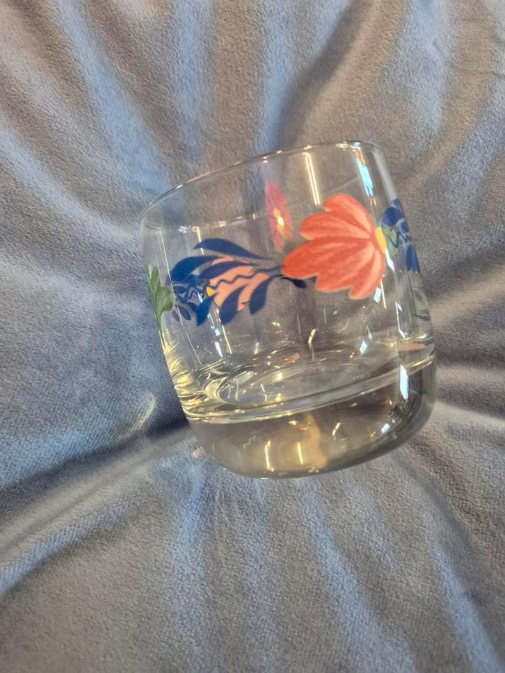 Boerenbont Glazen - Set van 3, Huis en Inrichting, Keuken | Servies, Gebruikt, Glas of Glazen, Boerenbont, Glas, Ophalen of Verzenden