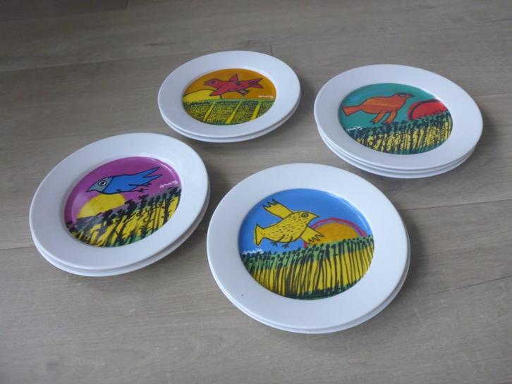 ontbijtbordjes, Corneille, Huis en Inrichting, Keuken | Servies, Zo goed als nieuw, Bord(en), Overige stijlen, Aardewerk, Ophalen of Verzenden