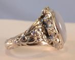 Historische zilveren ring met Opaal, Victoriaans, 1860, Sieraden, Tassen en Uiterlijk, Antieke sieraden, Verzenden, Zilver, Ring