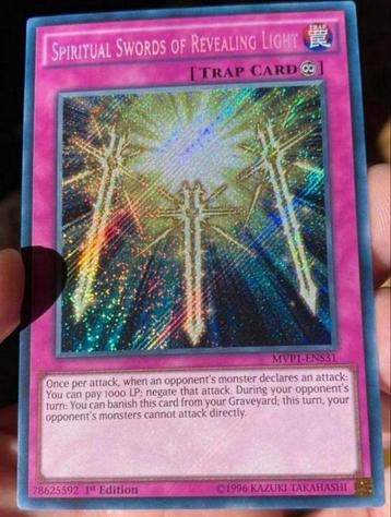 Yu-Gi-Oh! Spiritual Swords of Revealing Light MVP1 1st Ed ! beschikbaar voor biedingen
