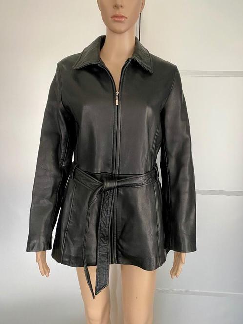 H920 Echt-lams-leren jas maat S=36 winterjas zwart leer, Kleding | Dames, Jassen | Winter, Zo goed als nieuw, Maat 36 (S), Zwart