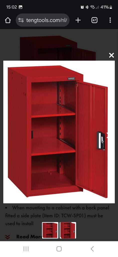 TengTools TCW-CAB03 zijkast - Nieuw in verpakking!, Auto diversen, Autogereedschap, Nieuw, Ophalen